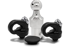 FHRHRY 60639 Puck System Gooseneck Hitch Ball Kit, Compatible with 2013-2025 Ford F250 F350 F450, 2016-2025 Chevrolet Silverado, GMC Sierra & Nissan Titan XD, 38000 lbs GTW/ 9500 lbs VTW, 2-5/16 Inch Ball