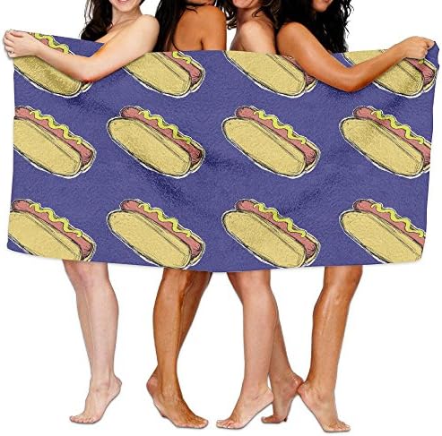 American Hotdogs Adult Soft Microfiber Printed Beach Towel For Swimming,surf,Gym,spa 80cm130cm