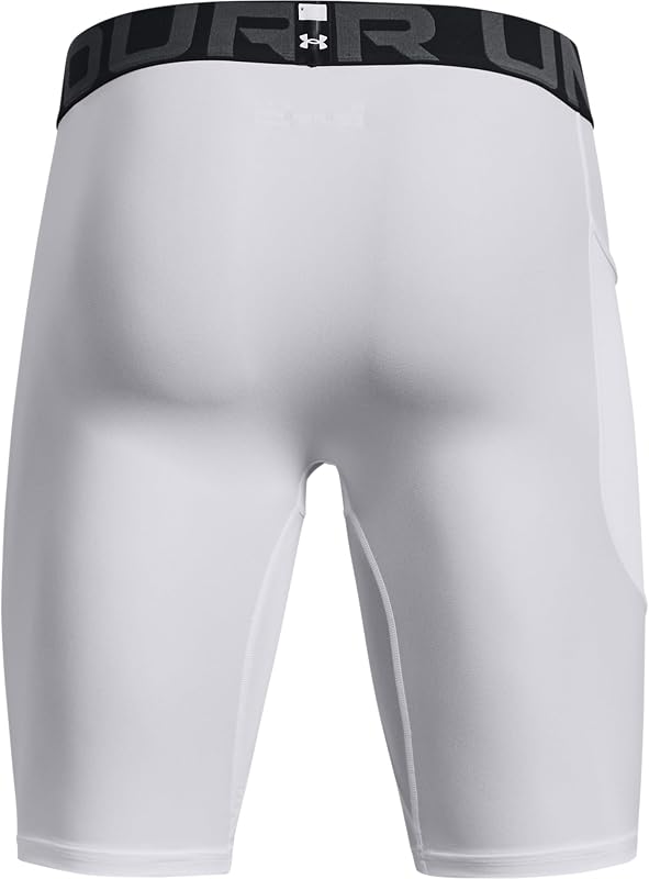 Men's Heatgear Compression Shorts White/Black XXL XXL