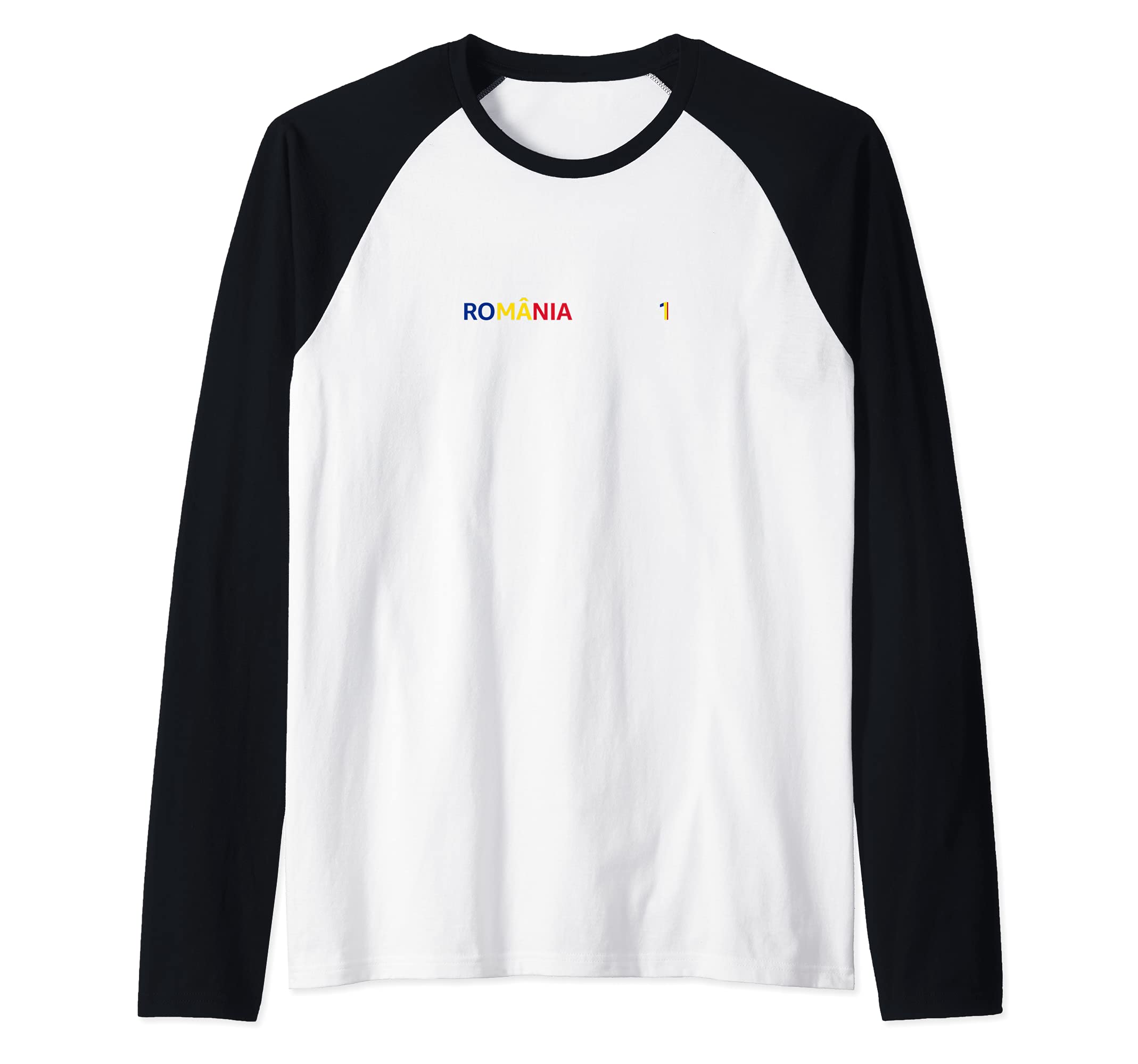 Flag Romania Raglan Baseball Tee