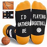 HAPPYPOP Gifts for Boys Girls - Basketball Baseball Hockey Football Softball Socks
