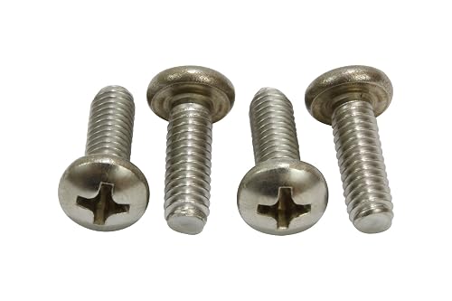 100-Pack 8-32 X 1" Stainless Steel Pan Head Phillips Machine Screws - 18-8 (304) Grade