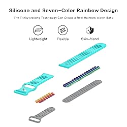 Geageaus 22mm Rainbow Bands Compatible with Samsung