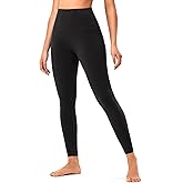 YUNOGA High Waisted Yoag Pants for Women Tummy Control - 25" No Front Seam Workout Lounge Leggings