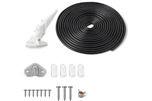 ChimimeDecor Marine Boat Speedometer Kit, Up to 80mph, with 20 FT PVC Tubing Automatic Kick-up Tube, Pickup Pitot Tube Speed 