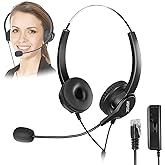 AGPTEK&reg; Hands-Free Call Center Noise Cancelling Corded Monaural | Headset USB Headset with Microphone for PC Headphone with Mic Mircrophone - Cord with USB Plug