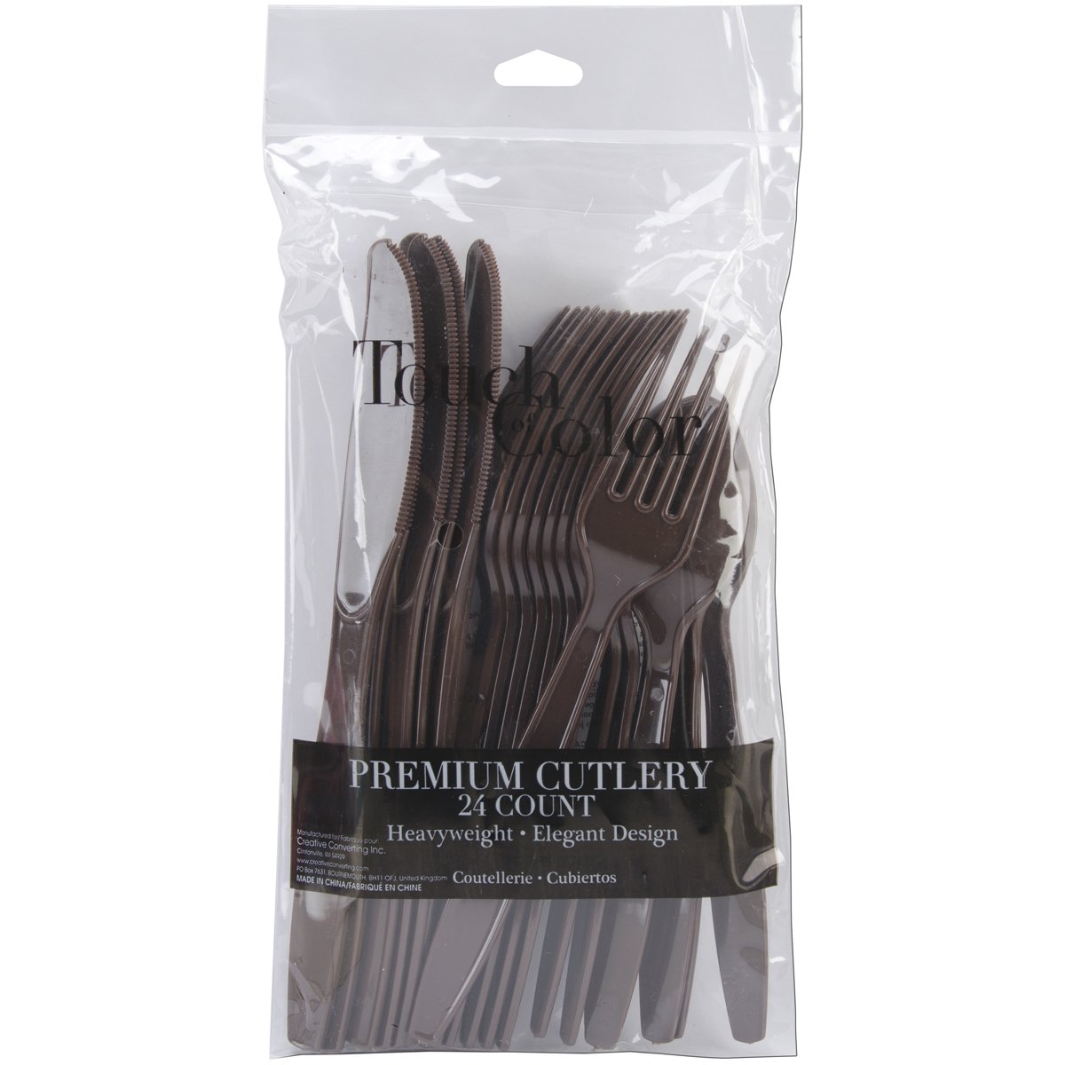 Amazon.com : Heavy-Duty Cutlery 24/Pkg-Chocolate Brown : Disposable Napkins : Office Products