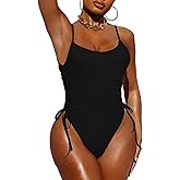 Pink Queen Womens One Piece Swimsuit Ruched High Cut Tummy Control Bathing Suit