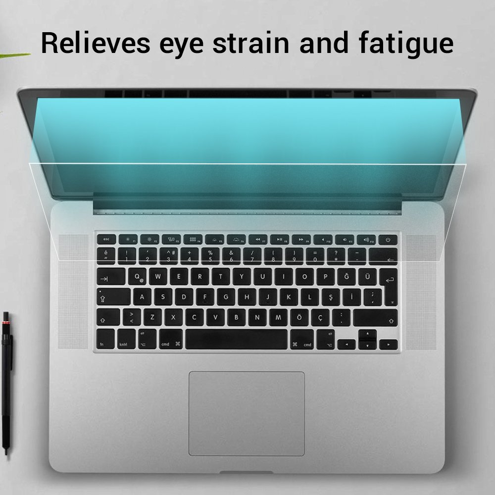 Tembin 15.6 inch Matte Laptop Eye Screen Protector Guard for Display 16:9 Notebook Computer Film Anti-Glare / Anti-Scratch / Anti-Blue Light Laptop Protective