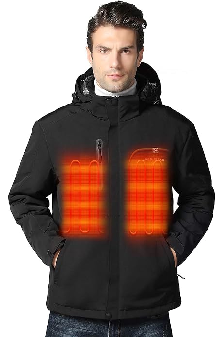 Men's Heated Jacket Windproof Softshell 
