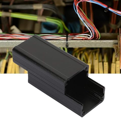 Caja de refrigeración de aluminio, carcasa de aluminio negra Carcasa de placa de circuito impreso Caja de refrigeración electrónica para productos electrónicos Instrumentos de suministro de energía mó