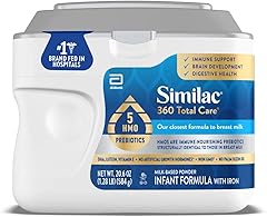 Similac 360 Total Care Infant Formula, Has 5 HMO Prebiotics, Our Closest Prebiotic Blend to Breast Milk, Non-GMO, Baby Formul