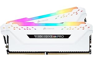 Corsair Vengeance RGB Pro 32GB (2x16GB) DDR4 3200 (PC4-25600) C16 Desktop Memory – White
