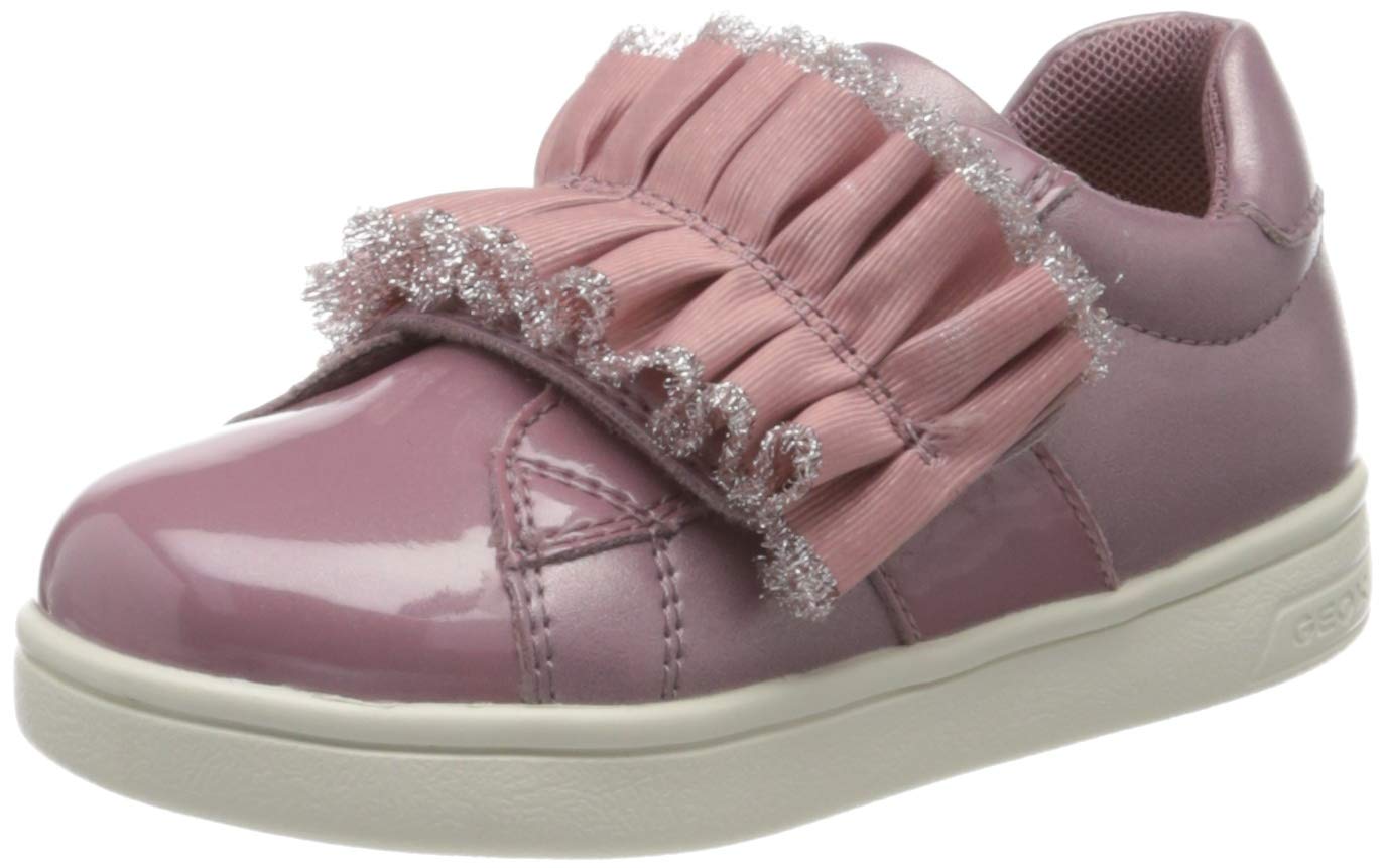 Geox Baby B Djrock Girl A Low-Top Sneakers, Pink (Dk Pink C8006), 4.5 UK Child