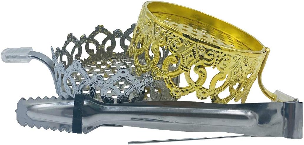 KKDUCK Hookah Charcoal Holder Shisha Hookah Bowl Accessories Coal Screens 4 Pcs in 1 Set (1#)