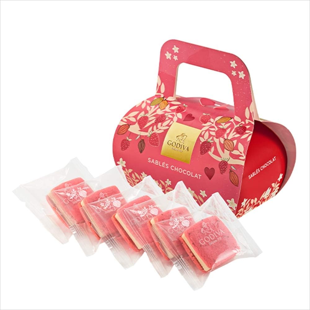 Amazon 公式 ゴディバ Godiva サブレショコラ あまおう苺 5個入 Godiva 食品 飲料 お酒 通販