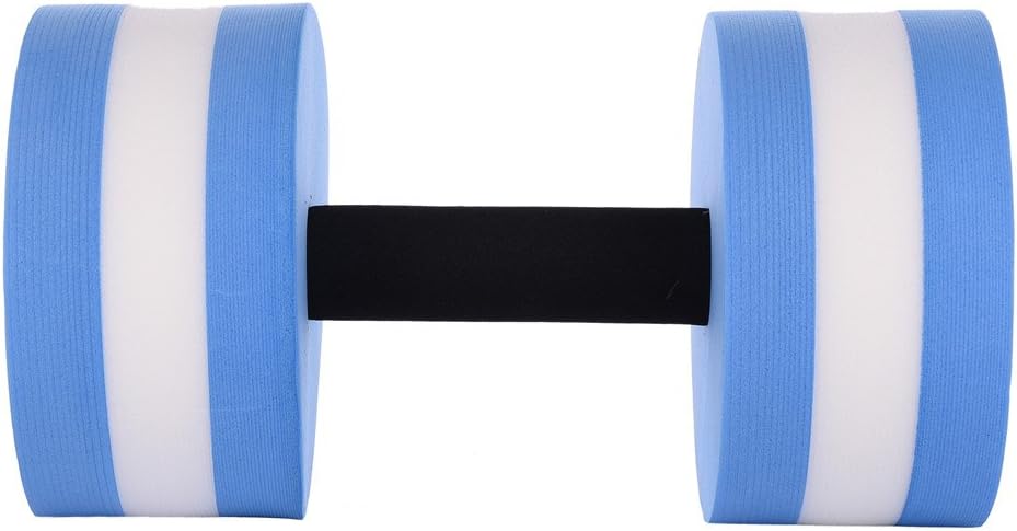 Kapokilly Body-building dumbbell, Foam Heavy Resistance Barbells Pool Barbell Float Aqua Exercises Equipment for Water Aerobics Bodybuilding Training Fitness Yoga(Blue)