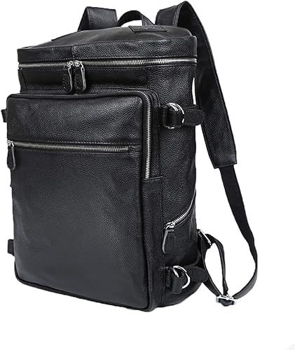 Amazon Co Jp Mskw リュック メンズ 本革 牛革 スクエア 15 6インチpc収納 レザー 防水 大容量 リュックサック バックパック ビジネスリュック シューズ バッグ