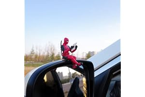 YYS.BD Car Swinging Ornament Rear View Mirror Accessories Hanging Cute Anime Rearview Pendant Decoration Interior for Gardening Man Woman Charms Aesthetic Decor Decorations (Style A)
