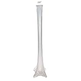 LACrafts 20" Glass Eiffel Tower Vases, 12 Pack, Clear