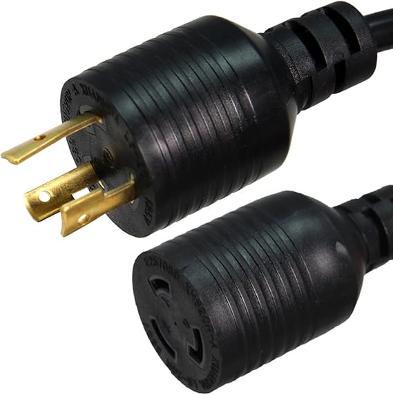 NEMA L6 20 Extension Power Cord 20 A/250 V, 12/3 AWG Caja de