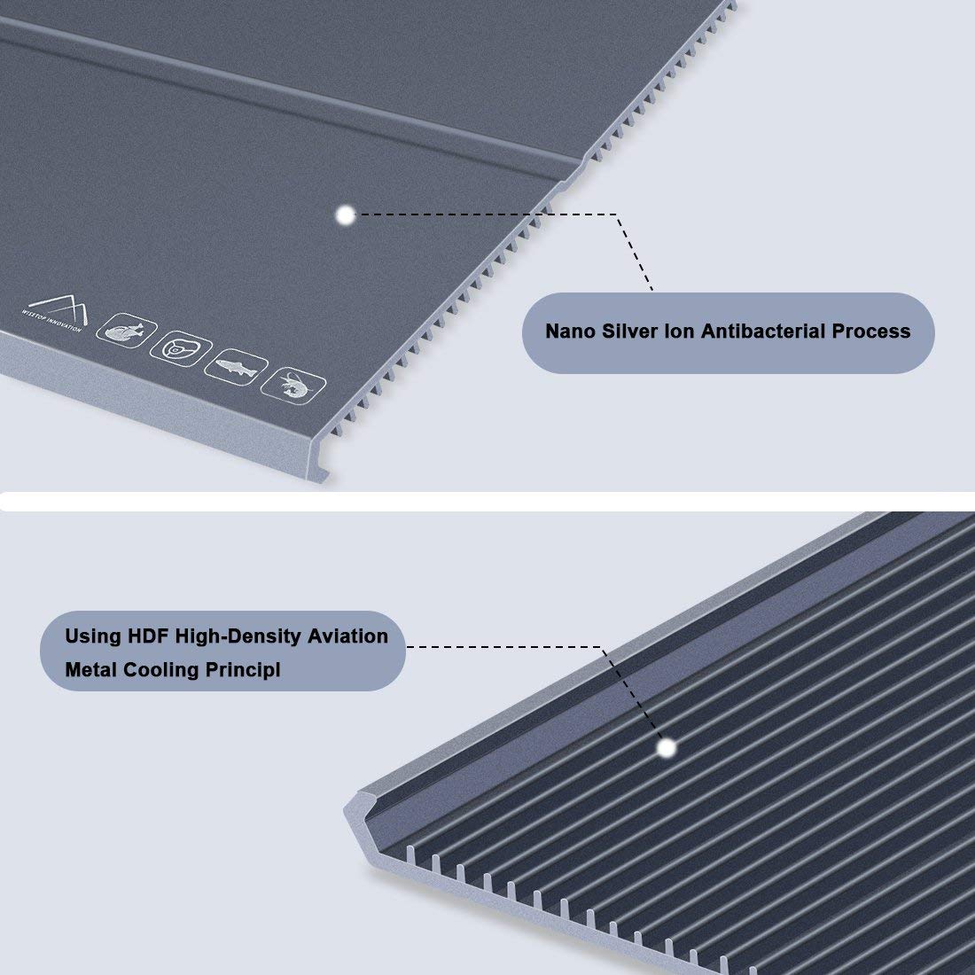 StarPlayer Defrosting Tray Rapid Thaw Plate Made of Premium HDF Aeronautical Aluminum Alloy for Thawing Frozen Meat or Food Faster Naturally