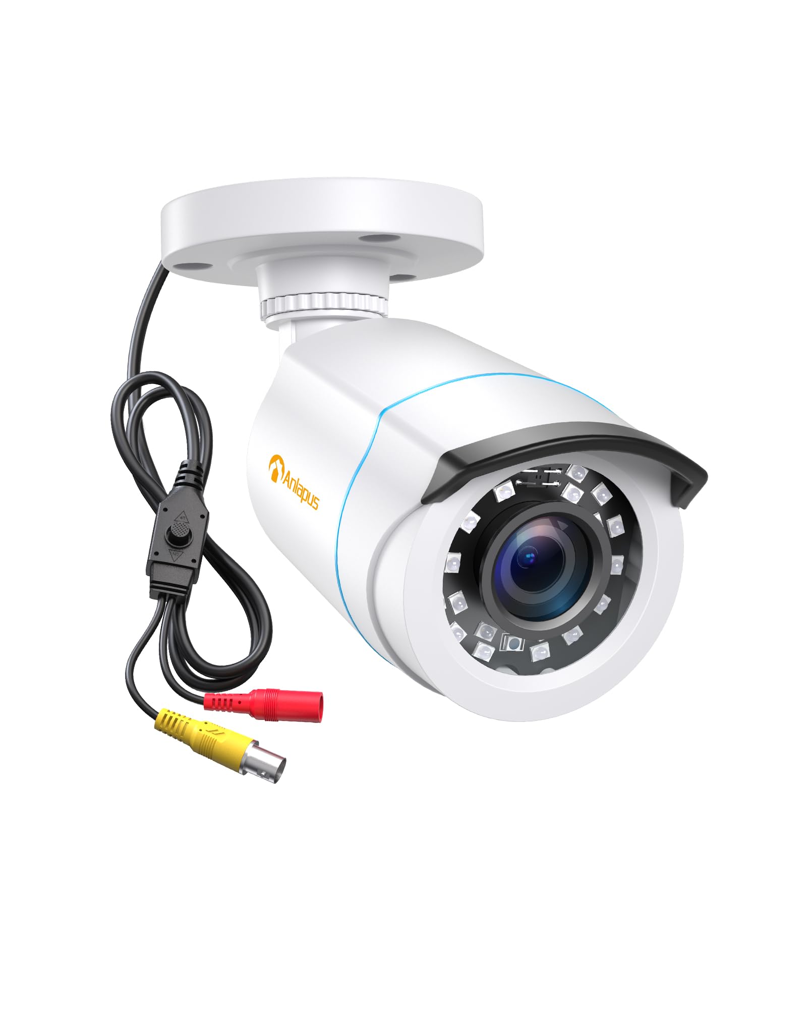 Anlapus Outdoor 1080P HD Video Surveillance Camera 4-in-1 Camera 20M IR Night Vision for TVI/CVI/AHD/CVBS CCTV Surveillance System, White