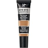IT Cosmetics Bye Bye Under Eye Concealer - Water-Resistant, 24H Full Coverage Brightening Concealer For Dark Circles, Fine Lines, Redness & Discoloration, Anti-Aging Color Correcting Cream - 0.4 fl oz