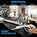 WELIKERA 12V 100W Cordless Portable Handheld Vacuum Cleaner, Black, Plastic and Lightweight Metal Construction, Stainless Steel Filter, Indoor Use, 2 Power Levels, Hard Floor and Carpet
