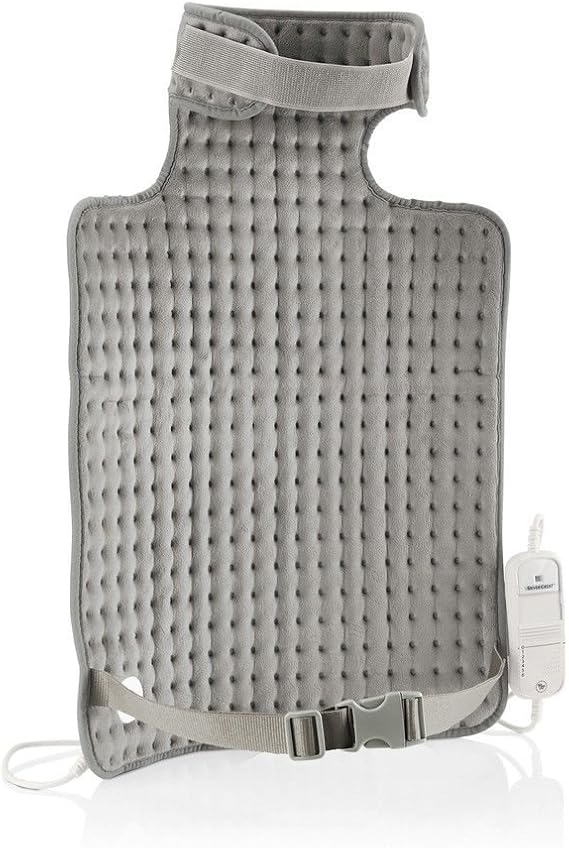 Silvercrest Personal Care Back & Neck Heating Pad In Grey Colour