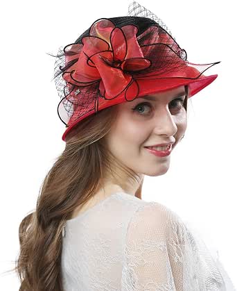KDC1701 White Women Dress Hats for 