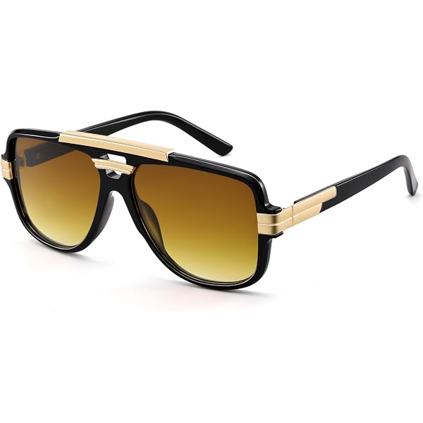 Brown Gradient Tint Vintage Woodgrain Rimless Men Women Gold  display picture 1