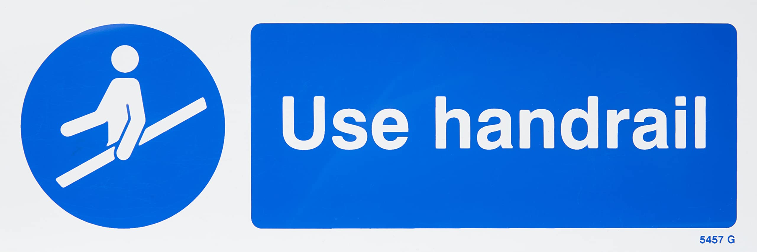 Caledonia Signs 85457G Sign, Use Handrail