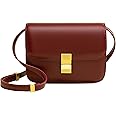 GETERUUV Small Crossbody Bag for Women Trendy Shoulder Bag PU Leather Square Crossbody Shoulder Purse Flap Satchel Handbag
