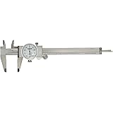 Fowler Full Warranty Stainless Steel Shockproof Dial Caliper, 52-008-706-0, 0-6" Measuring Range, 0.001" Graduation Interval, Face Color White
