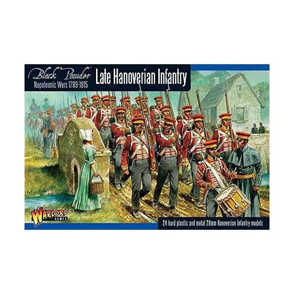 WGN-BR-13A - Kriegsherr Spiele - Napoleonische Kriege - 24x Hannoveraner Infanterie - 28mm Schwarzpulver-Miniaturen – Bild 7