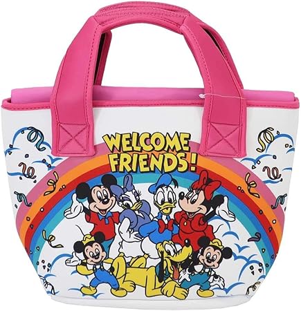 Amazon Co Jp ディズニー ランチバッグ 保温保冷ポーチ付き ミニトート ミッキー フレンズ 集合 おもちゃ