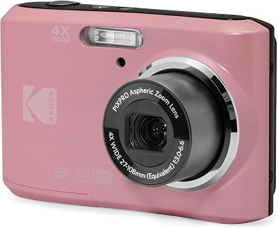 Kodak PIXPRO FZ45 Friendly Zoom 16MP 1080p Pink 4X Optical Wide 27mm