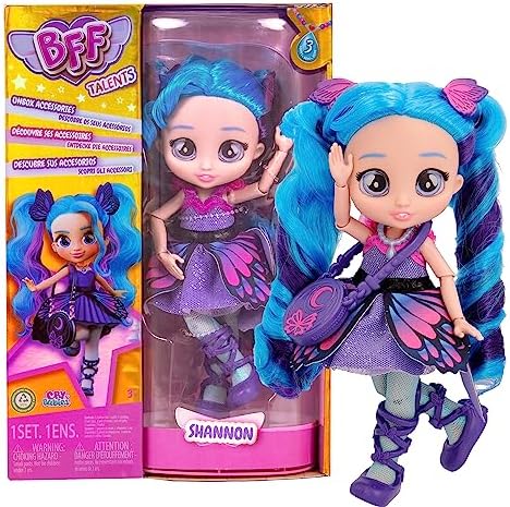 Shannon – Modepuppe zum Sammeln mit Langen Haaren, Stoffkleidung und 9 Accessoires, Geschenk-Spielzeug für Mädchen und Jungen + 5 Jahre — Foto 1 von 8