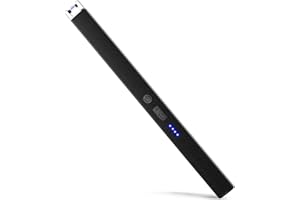 VEHHE Candle Lighter, Windproof Pulse Electric Lighter with Anti-False-Touch Lock and Led Display, Lighters for Candle BBQ Ca