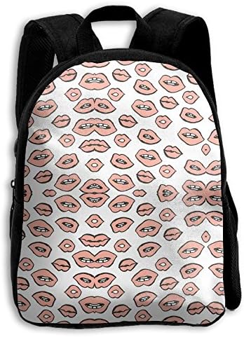 Toddler Backpack Drawing Painting Lips Kids Backpack School Bag