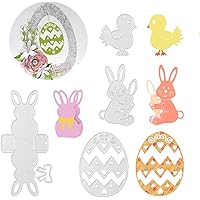 Fustelle Pasqua - Forme Anatra E Coniglietto In Acciaio Per Scrapbooking E Biglietti Fai Da Te - Foto 10