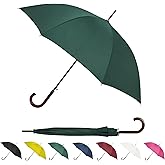 veuard Large stick umbrella, windproof, big size for rain, heavy duty black umbrellas, paraguas, wind resistant for women mens, automatic 2 pack imbrella adults
