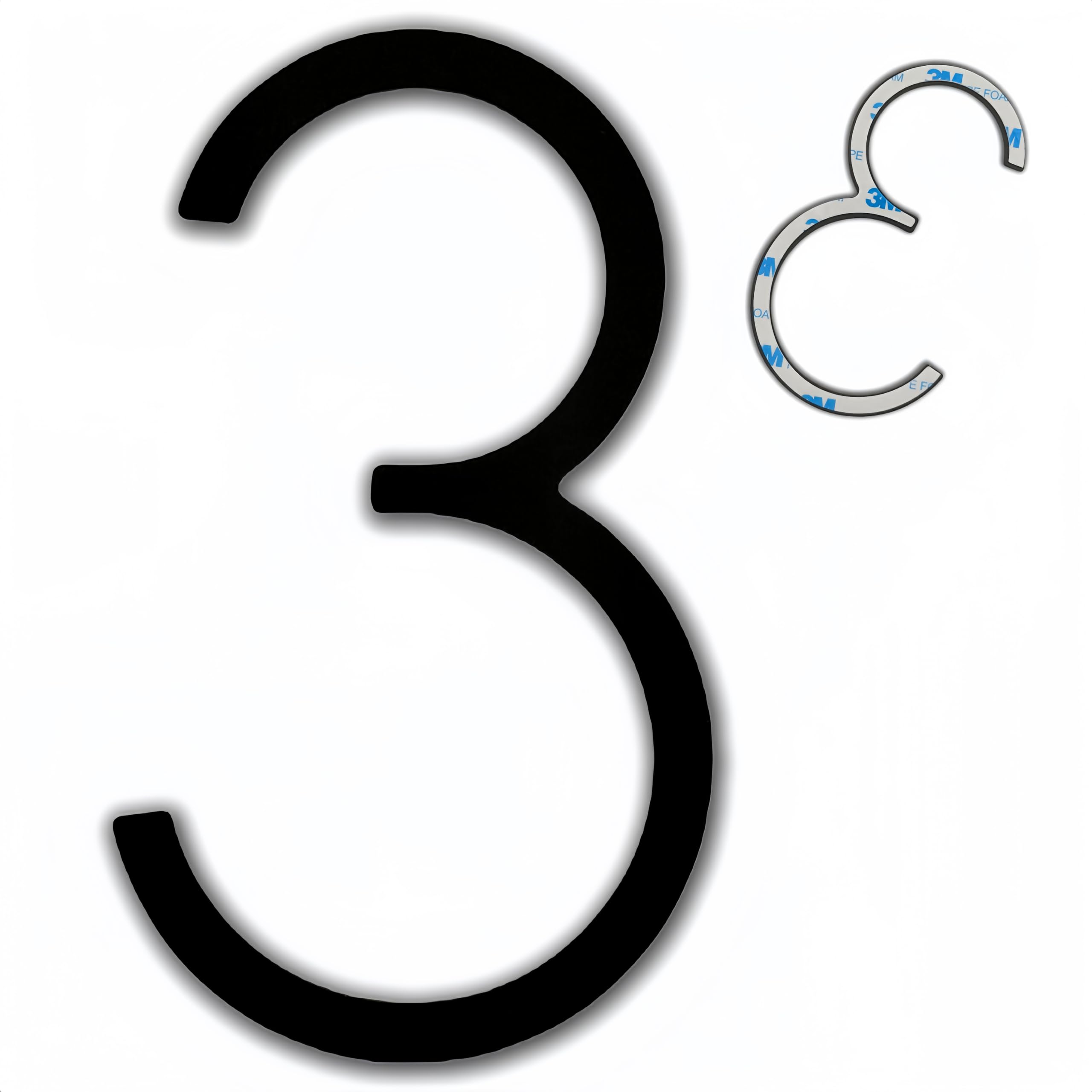 TILUODA 5 inch self-adhesive house number, modern