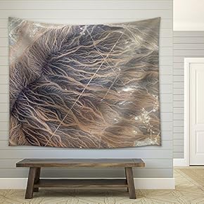 Aerial View of Peculiar Landform - Fabric Wall Tapestry Home Decor - 51x60 inches