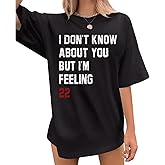 Weiyuqi I Don't Know About You But I'm Feeling 22 Shirt for Women Music Album Tshirt Singer Fan Gift Music Lovers Tees Tops