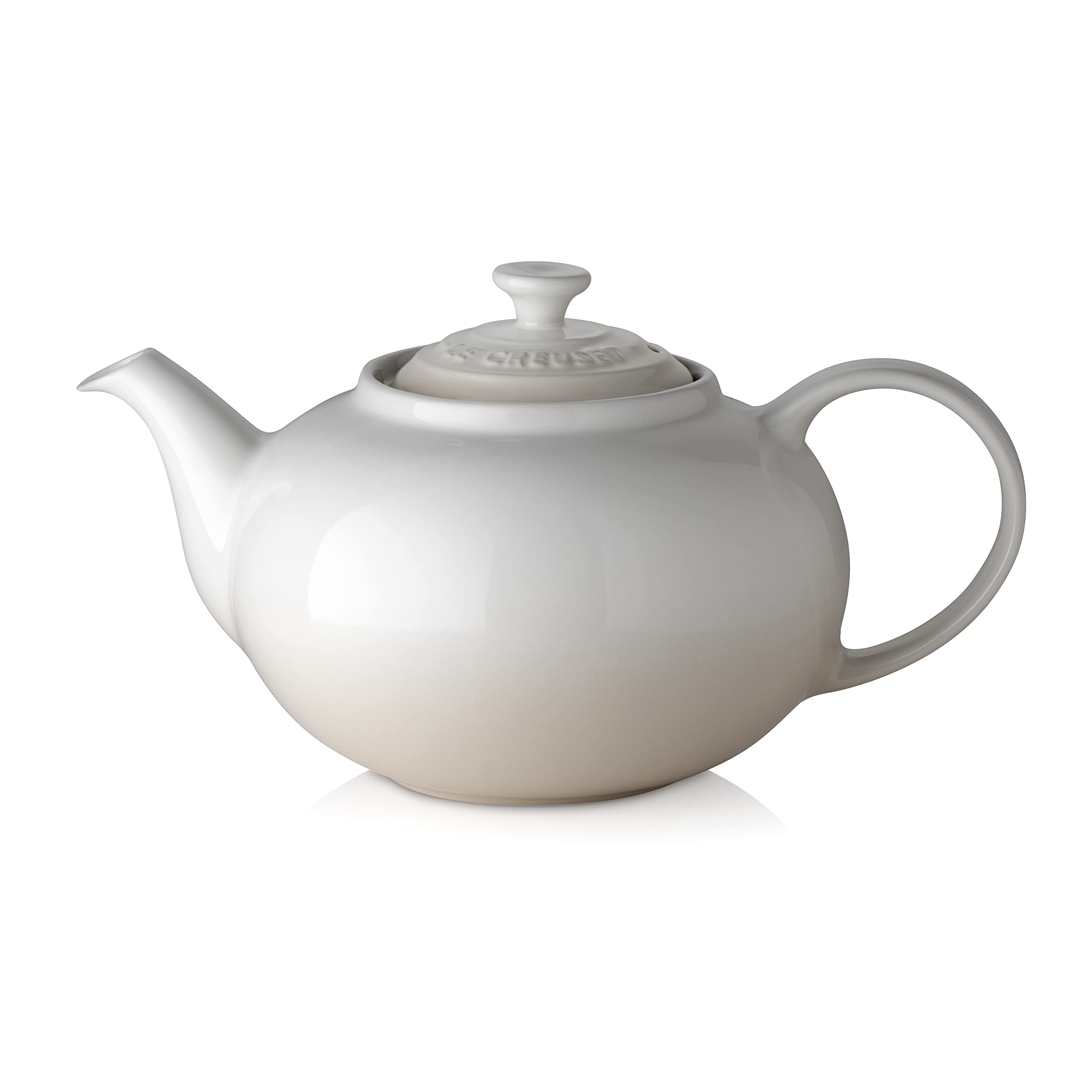 Le Creuse Stoneware Classic Teapot, 1.3 litres, Serves 3-4 Cups, Meringue, 70702137160000