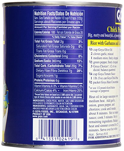 Goya Chick Peas, 29 oz - Thumbnail 5