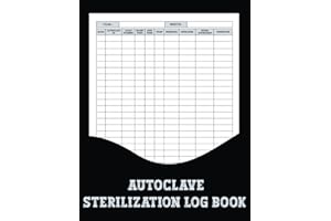 Autoclave Sterilization Log Book: Stay compliant and efficient with our Autoclave Sterilization Logbook, which provides a rel