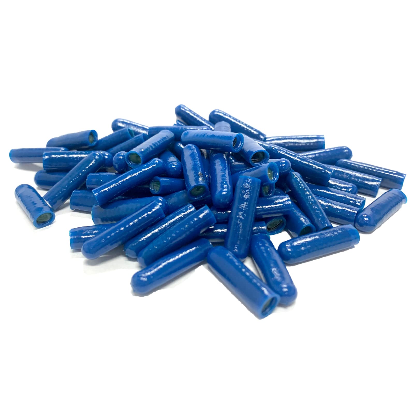 B Type Gel Filled Wire Connectors - Silicone Telephone Alarm Wire Crimp Bean Splice for Low Voltage Application, Blue (100 PCS)